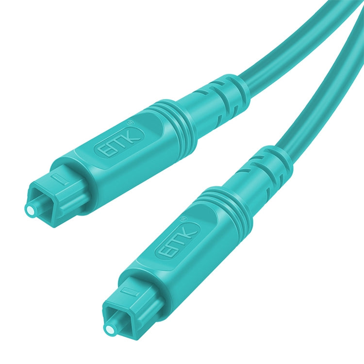 Lisslune | 20m EMK OD4.0mm square port to square port digital audio speaker optical fiber connection cable (Sky Blue)