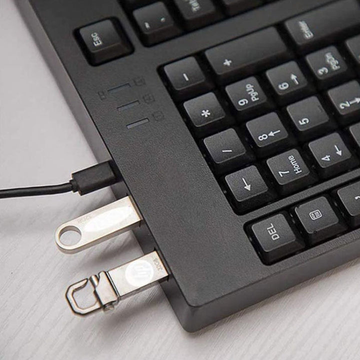 Lisslune | Wired USB Left-Handed Keyboard with Dual HUB Function (Black)