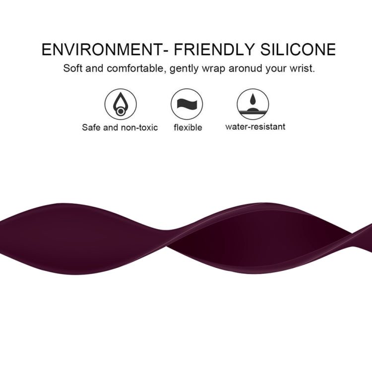 Lisslune | For Apple Watch Ultra 49mm & Watch Ultra 2 49mm / Series 9 & 8 & 7 45mm / SE 3 & SE 2 & 6 & SE & 5 & 4 44mm / 3 & 2 & 1 42mm Solid Color Elastic Silicone Watch Band, Size: S 130mm (White)