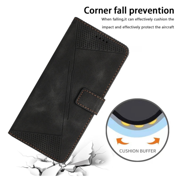 Lisslune | For iPhone 13 Pro Max Dream Triangle Leather Phone Case with Shoulder Strap (Black)