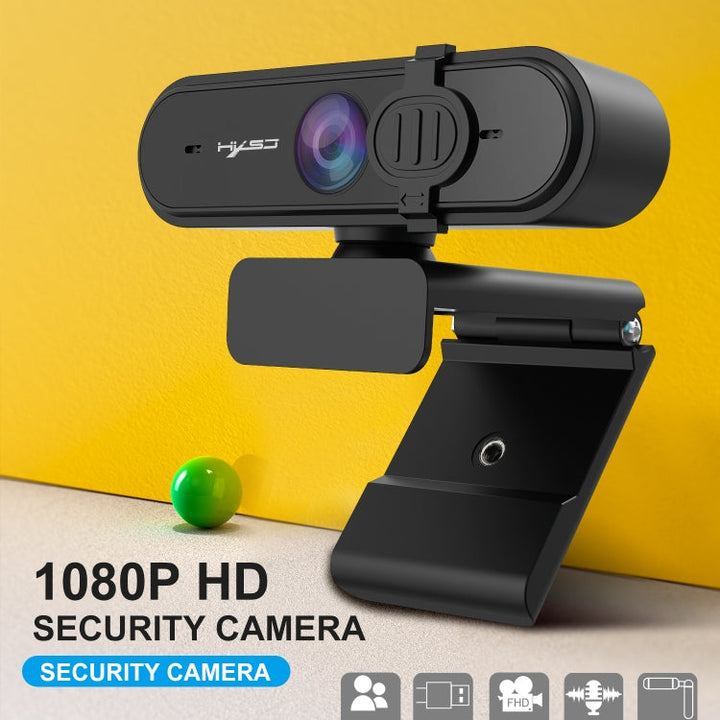 Lisslune | HXSJ S6 HD 1080P 95 Degree Wide Angle High Resolution Computer Camera with Microphone (Black)