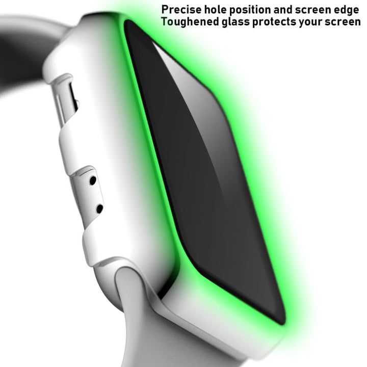 Lisslune | For Apple Watch Series 3 & 2 & 1 42mm Full View Plating Glass Case (Silver)