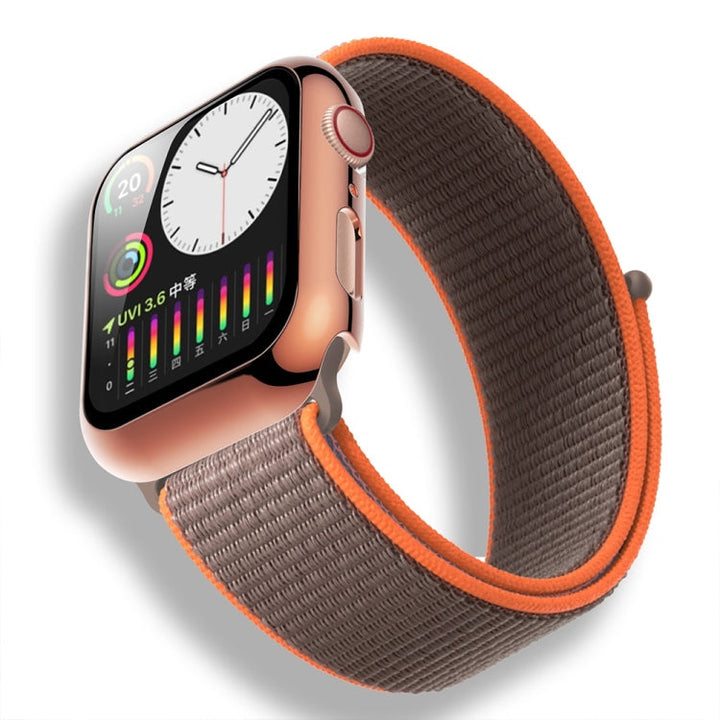 Lisslune | For Apple Watch Series 3 & 2 & 1 42mm electroplated PC case + tempered film integrated protective cover (Rose Gold)