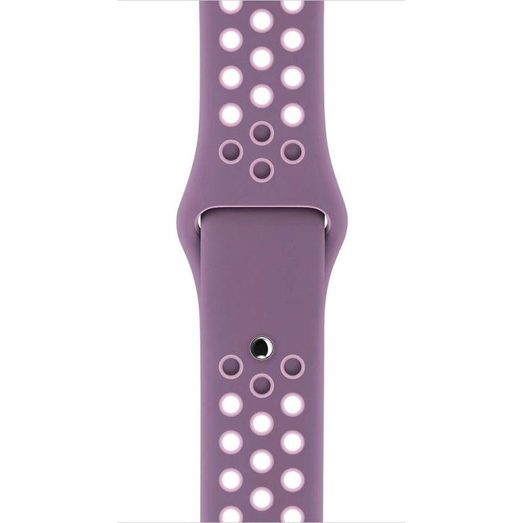 Lisslune | For Apple Watch Ultra 49mm&Watch Ultra 2 49mm / Series 9&8&7 45mm / SE 3&SE 2&6&SE&5&4 44mm / 3&2&1 42mm Sport Silicone Watch Band Standard Edition (Purple Pink)