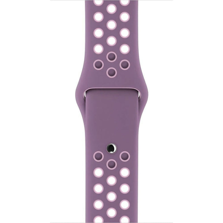 Lisslune | For Apple Watch Ultra 49mm&Watch Ultra 2 49mm / Series 9&8&7 45mm / SE 3&SE 2&6&SE&5&4 44mm / 3&2&1 42mm Sport Silicone Watch Band Standard Edition (Purple Pink)