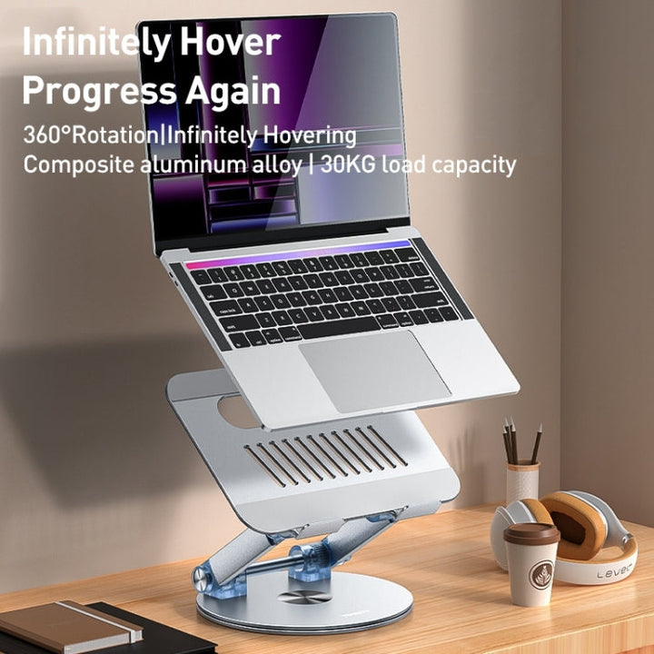 Lisslune | Yesido LP06 Foldable Laptop Rotating Stand (Silver)