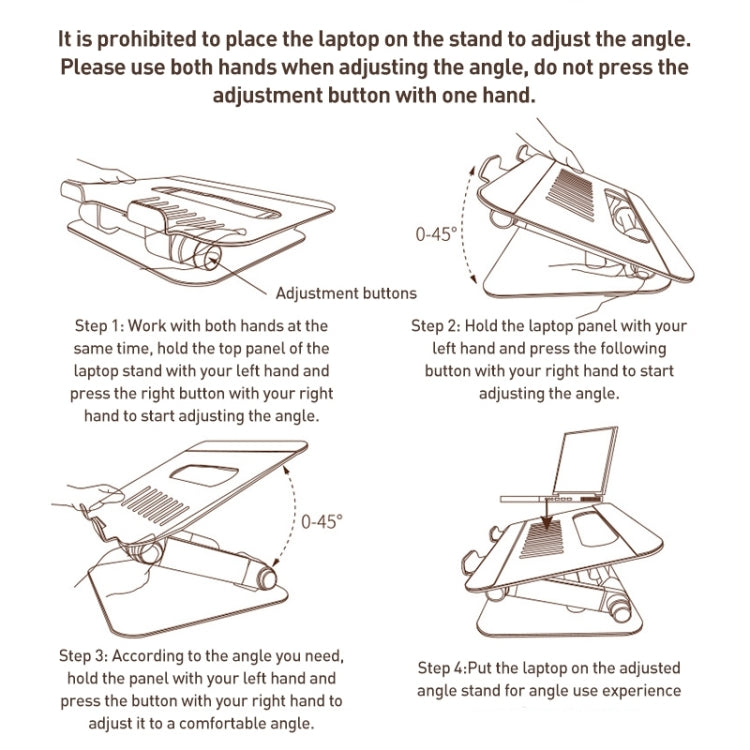 Lisslune | Yesido LP06 Foldable Laptop Rotating Stand (Silver)