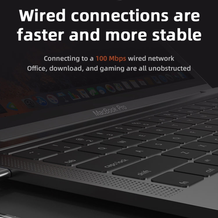 Lisslune | SW5R 5 in 1 Type-C to PD + USB3.0 + USB2.0 + HDMI + RJ45 HUB Docking Station (Gray)