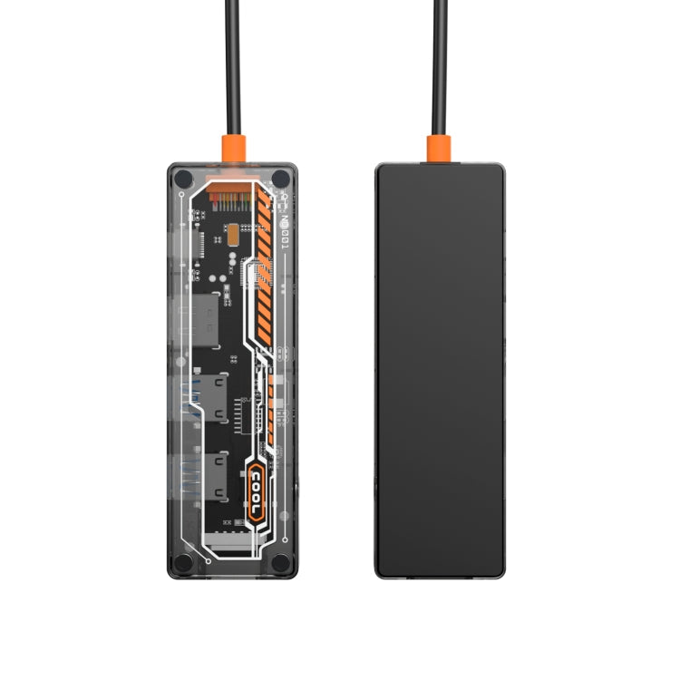 Lisslune | SW6V 6 in 1 Type-C to USB + HDMI + VGA + Audio 3.5 HUB Docking Station (Gray)