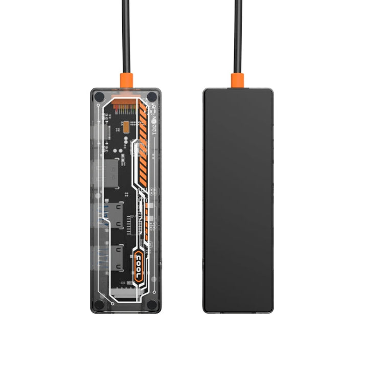 Lisslune | SW6V 6 in 1 Type-C to USB + HDMI + VGA + Audio 3.5 HUB Docking Station (Gray)