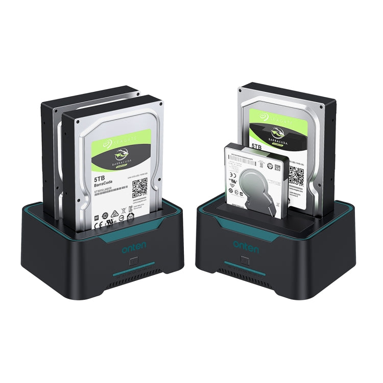 Lisslune | Onten UHD6 Dual Bay External Hard Drive Docking Station Expansion Base