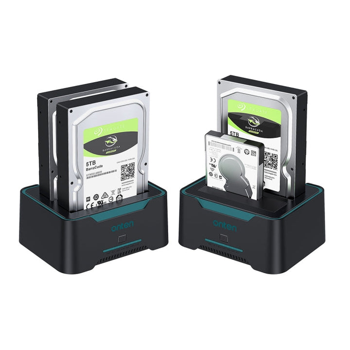 Lisslune | Onten UHD6 Dual Bay External Hard Drive Docking Station Expansion Base
