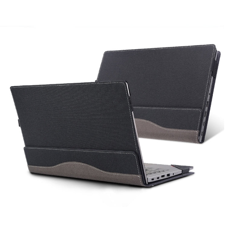 Lisslune | For Lenovo V15 Gen 4 Laptop Leather Shockproof Protective Case (Black)