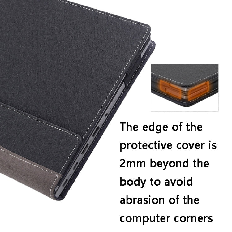 Lisslune | For Lenovo V14 G2 ALC / ITL / IJL Laptop Leather Impact-Resistant Protective Case (Wine Red)