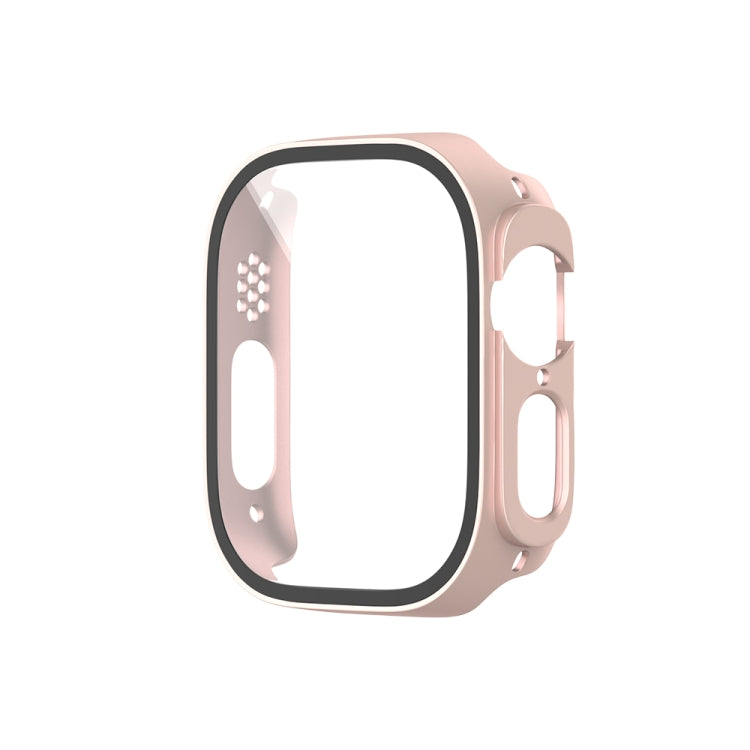Lisslune | For Apple Watch Ultra 2 / Ultra 49mm Painting PC Hybrid Tempered Film Integrated Watch Case (Rose Gold)