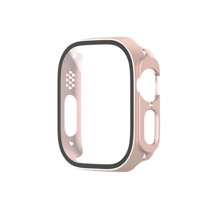 Lisslune | For Apple Watch Ultra 2 / Ultra 49mm Painting PC Hybrid Tempered Film Integrated Watch Case (Rose Gold)