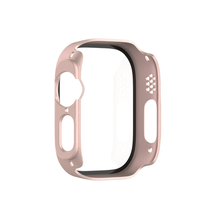 Lisslune | For Apple Watch Ultra 2 / Ultra 49mm Painting PC Hybrid Tempered Film Integrated Watch Case (Rose Gold)