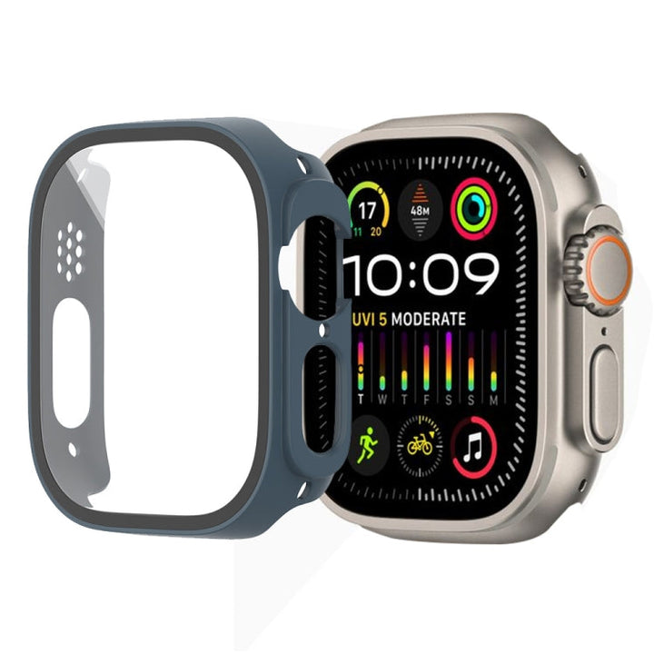 Lisslune | For Apple Watch Ultra 2 / Ultra 49mm Painting PC Hybrid Tempered Film Integrated Watch Case (Midnight Blue)