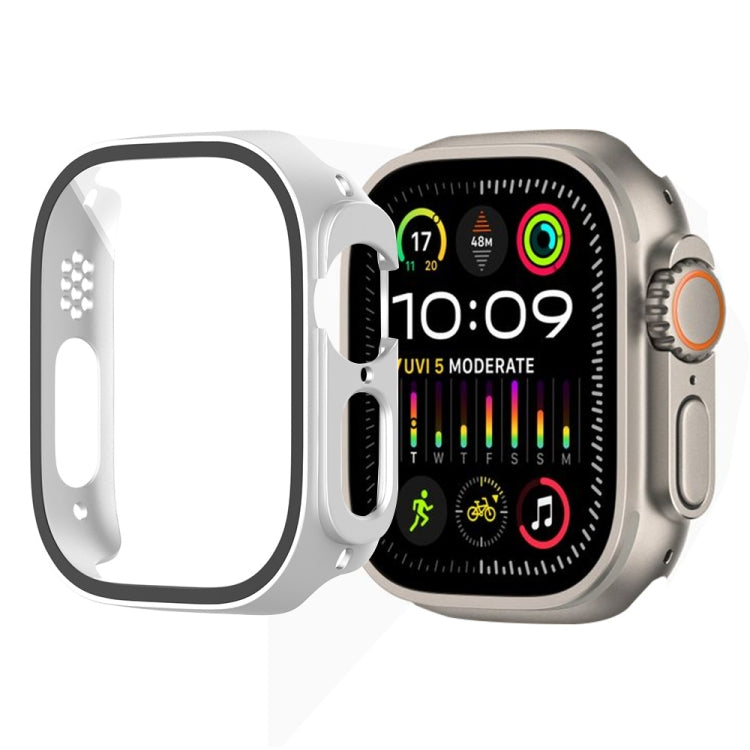 Lisslune | For Apple Watch Ultra 2 / Ultra 49mm Painting PC Hybrid Tempered Film Integrated Watch Case (Silver)