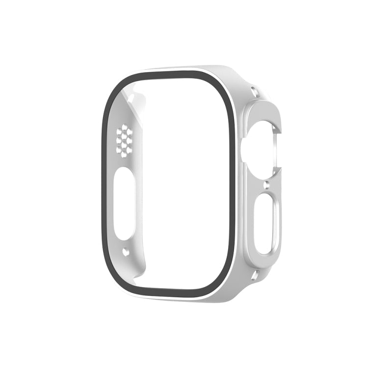 Lisslune | For Apple Watch Ultra 2 / Ultra 49mm Painting PC Hybrid Tempered Film Integrated Watch Case (Silver)