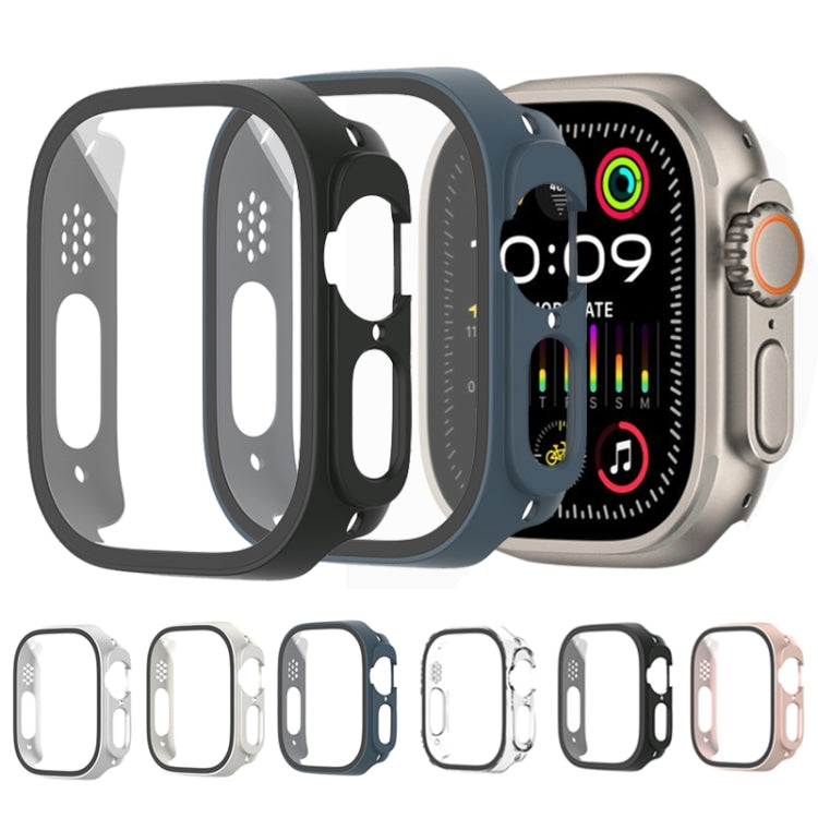 Lisslune | For Apple Watch Ultra 2 / Ultra 49mm Painting PC Hybrid Tempered Film Integrated Watch Case (Rose Gold)