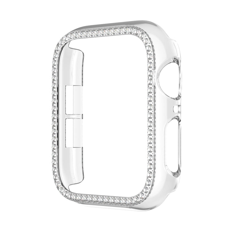 Lisslune | For Apple Watch Series 3 / 2 / 1 42mm Plating Row Diamond Hollow PC Watch Case (Transparent)