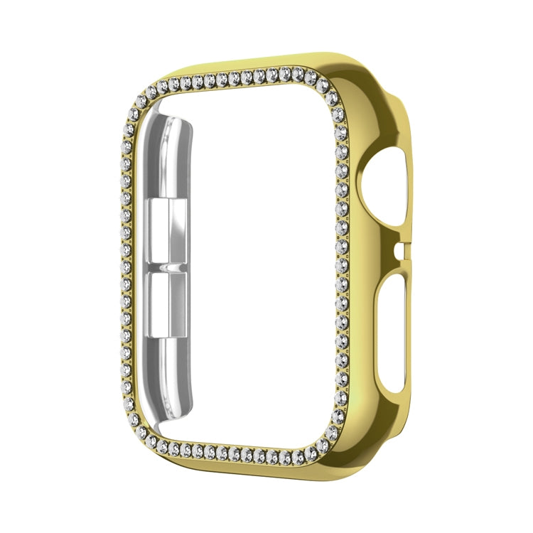 Lisslune | For Apple Watch Series 3 / 2 / 1 42mm Plating Row Diamond Hollow PC Watch Case (Gold)