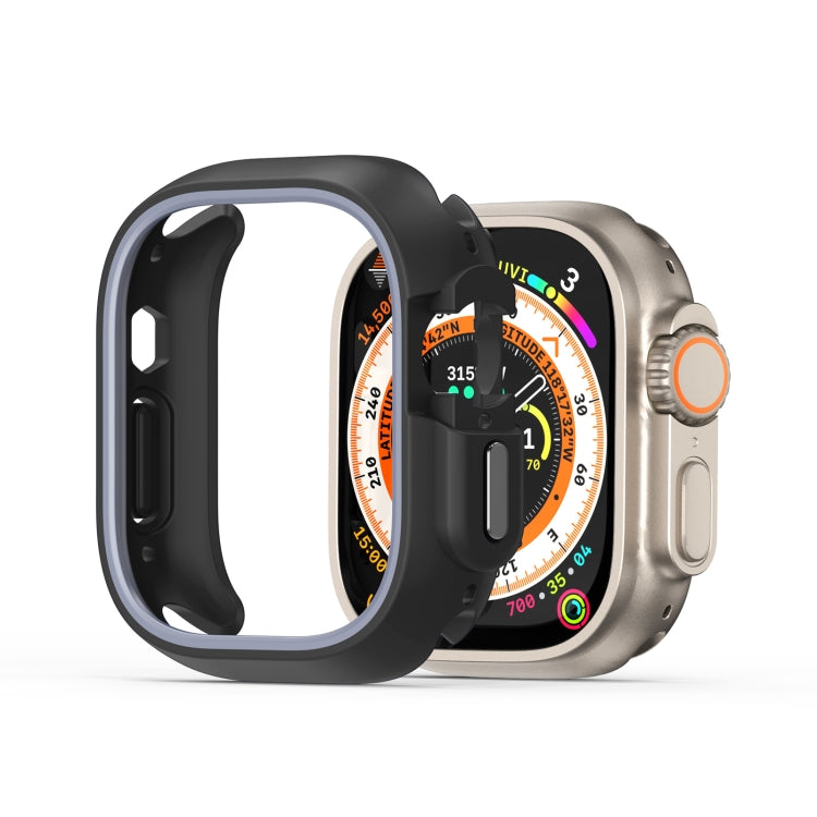 Lisslune | For Apple Watch Ultra 2 49mm / Ultra 49mm DUX DUCIS Bamo Series Hollow PC + TPU Watch Protective Case (Black + Gray)