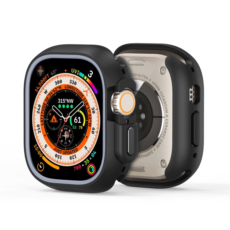 Lisslune | For Apple Watch Ultra 2 49mm / Ultra 49mm DUX DUCIS Bamo Series Hollow PC + TPU Watch Protective Case (Black + Gray)