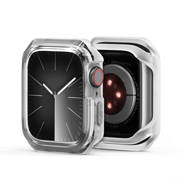 Lisslune | For Apple Watch 4 / 5 / 6 / SE 44mm DUX DUCIS Tamo Series Hollow PC + TPU Watch Protection Case (Transparent White)