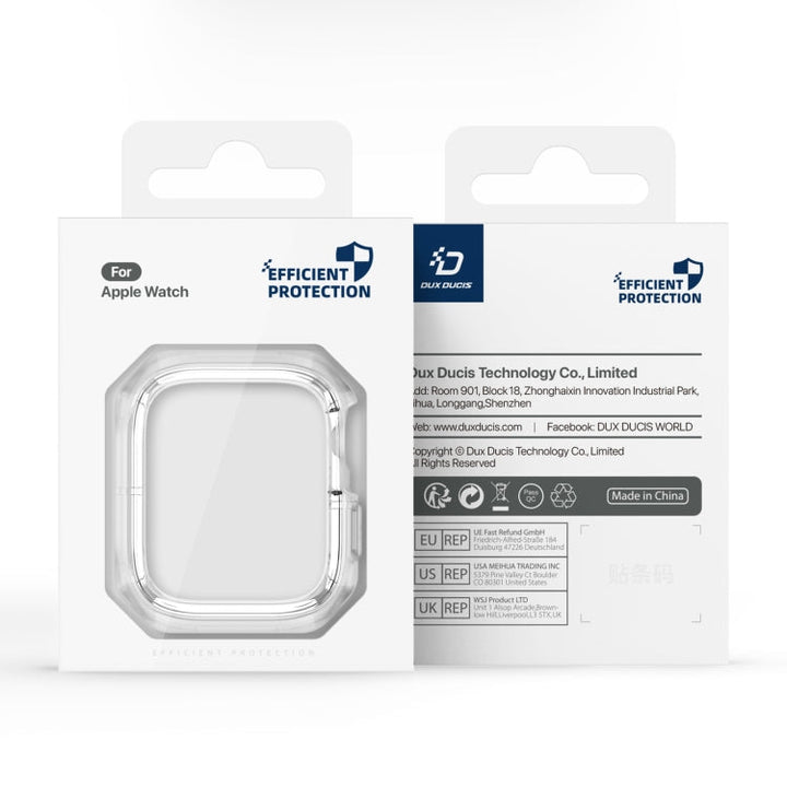Lisslune | For Apple Watch 4 / 5 / 6 / SE 44mm DUX DUCIS Tamo Series Hollow PC + TPU Watch Protection Case (Transparent White)