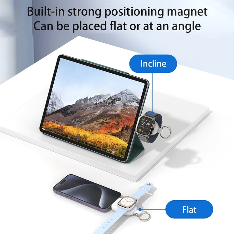 Lisslune | For Apple Watch / AirPods Series U16 Portable Magnetic Wireless Charger (White)