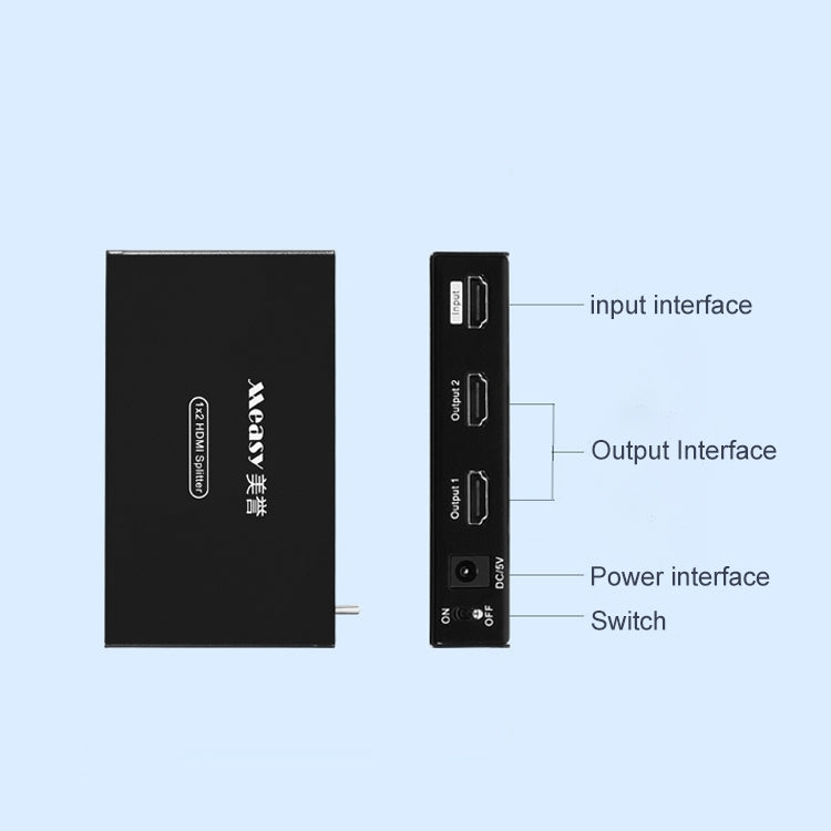 Lisslune | Measy SPH102 1 to 2 HDMI 1080P simultaneous display splitter (UK plug)