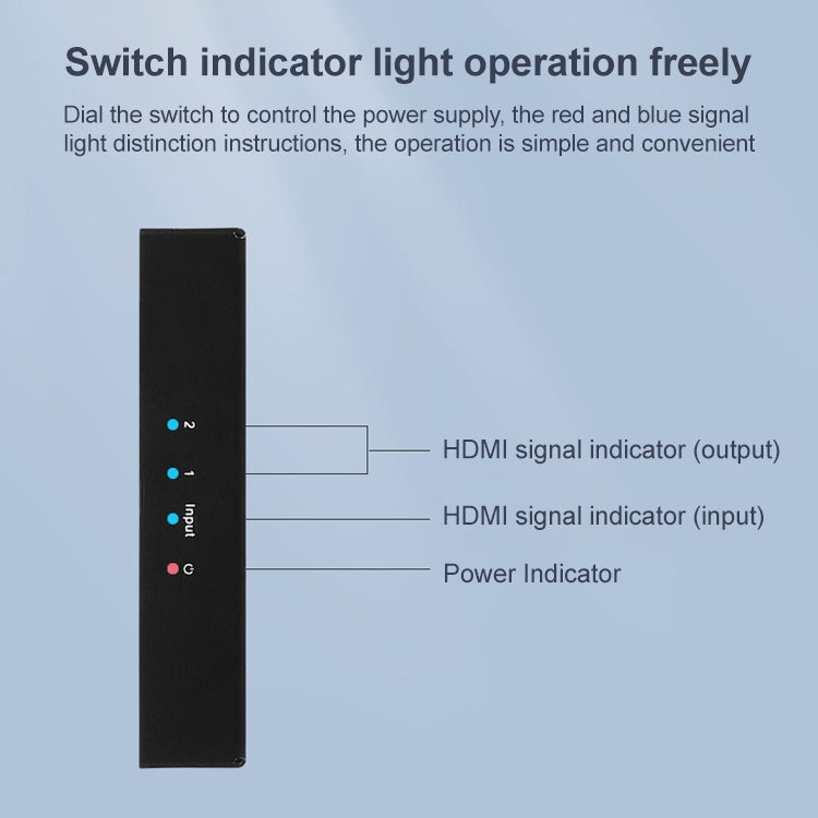Lisslune | Measy SPH102 1 to 2 HDMI 1080P simultaneous display splitter (UK plug)