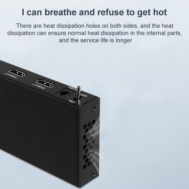 Lisslune | Measy SPH104 1 to 4 4K HDMI 1080P simultaneous display splitter (EU plug)