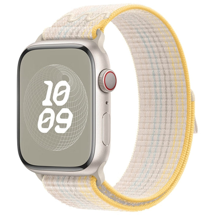 Lisslune | For Apple Watch Series 10 46 mm / 9 45 mm Nylon Loop Watch Band (Colorful Starlight)