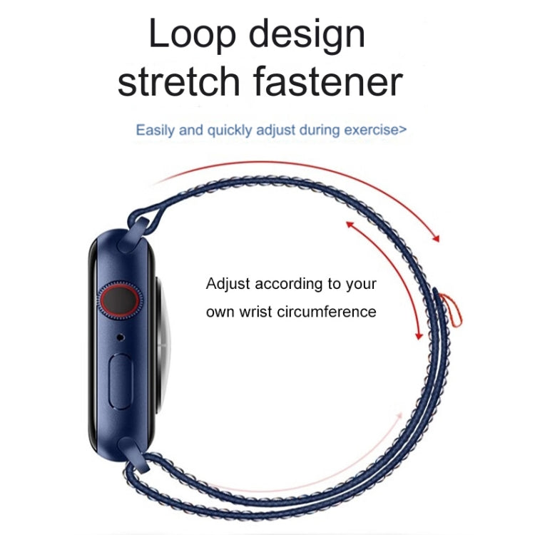 Lisslune | For Apple Watch Ultra 49mm Loop Nylon Band (Storm Blue)