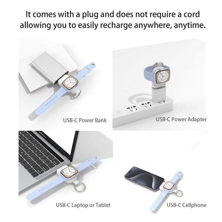 Lisslune | For Apple Watch / AirPods Series U20A Portable Magnetic Wireless Charger (Black)