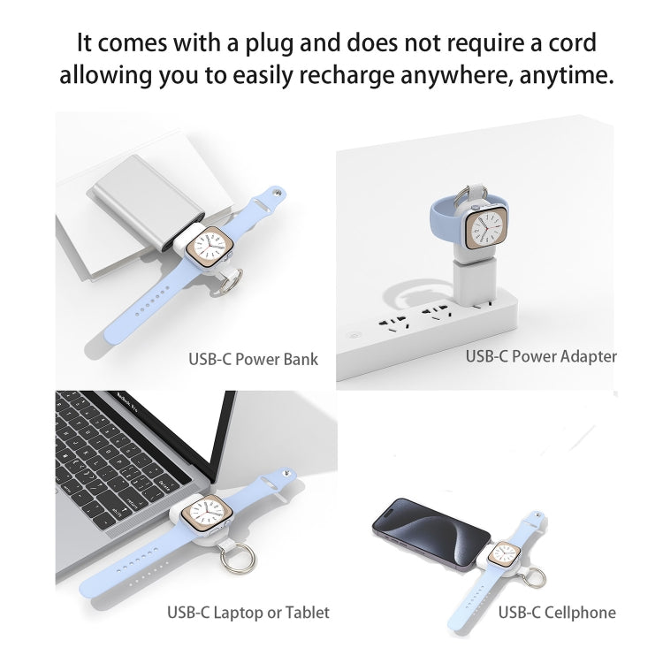 Lisslune | For Apple Watch / AirPods Series U20A Portable Magnetic Wireless Charger (white)