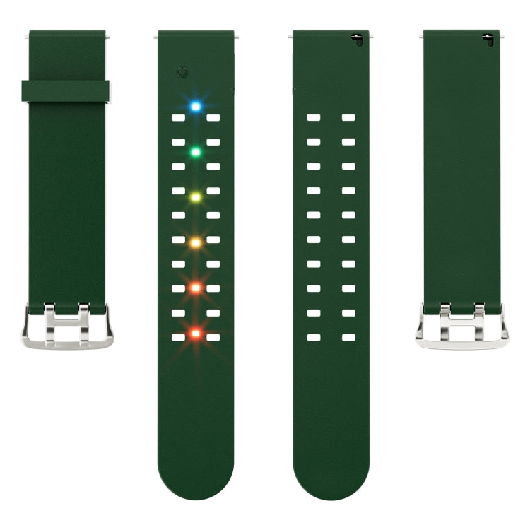 Lisslune | For Apple Watch Ultra 49mm Bright Colorful Light Silicone Strap (Green)