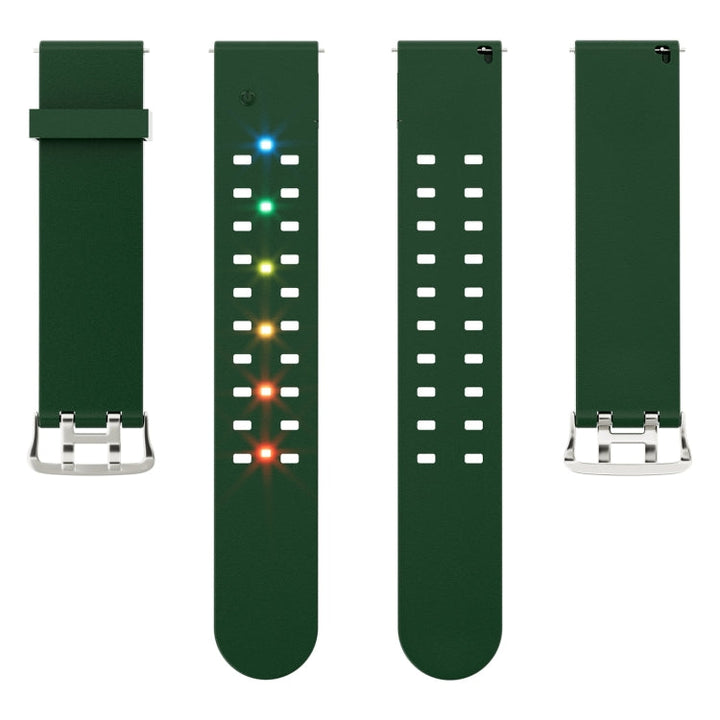Lisslune | For Apple Watch Ultra 49mm Bright Colorful Light Silicone Strap (Green)