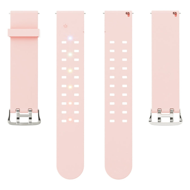 Lisslune | For Apple Watch Ultra 49mm Bright Colored Light Silicone Watch Band (Pink)