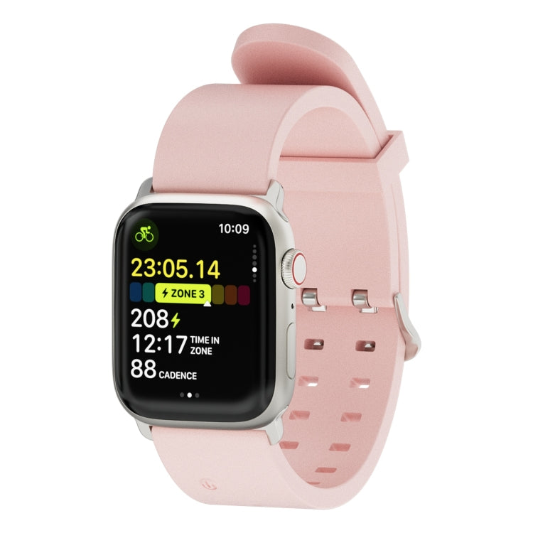 Lisslune | For Apple Watch Ultra 49mm Bright Colored Light Silicone Watch Band (Pink)