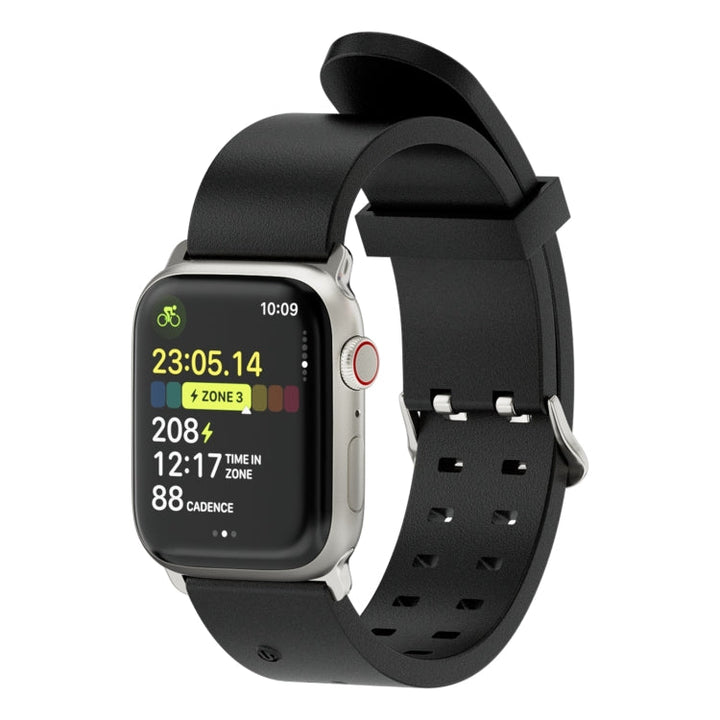 Lisslune | For Apple Watch Ultra 49mm Bright Colorful Light Silicone Watch Band (Black)