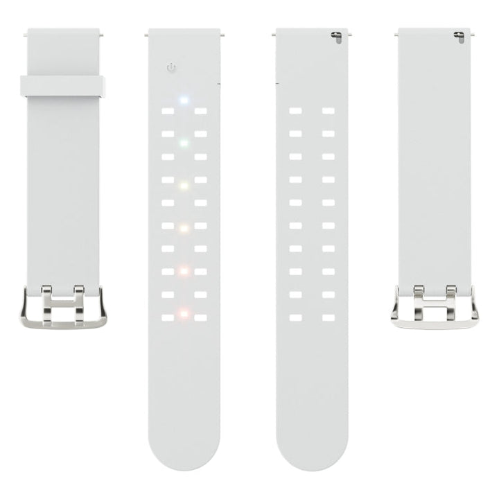 Lisslune | For Apple Watch Ultra 49mm Glowing Colorful Light Silicone Bracelet (Light Gray)