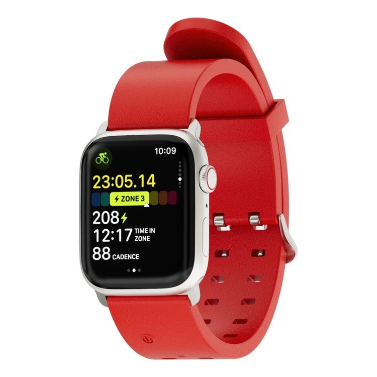 Lisslune | For Apple Watch Ultra 49mm Bright Colorful Light Silicone Band (Red)