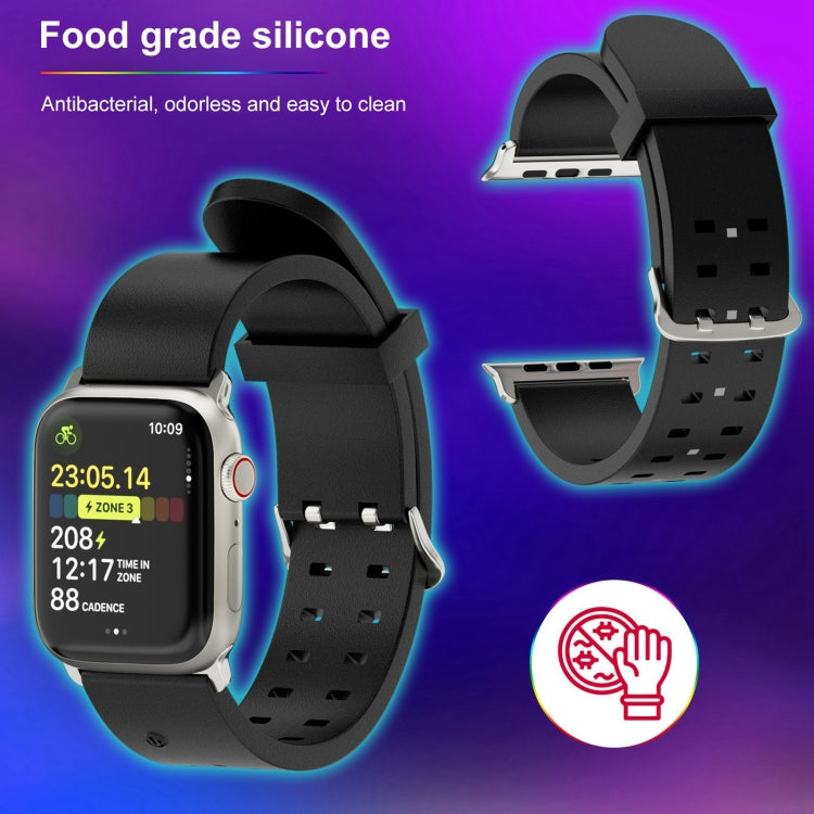Lisslune | For Apple Watch Ultra 49mm Bright Colorful Light Silicone Strap (Green)