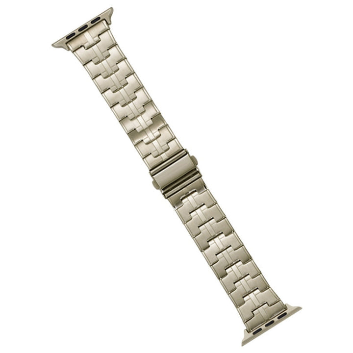 Lisslune | For Apple Watch Series 9 41 mm Stainless Steel Band (Titanium)