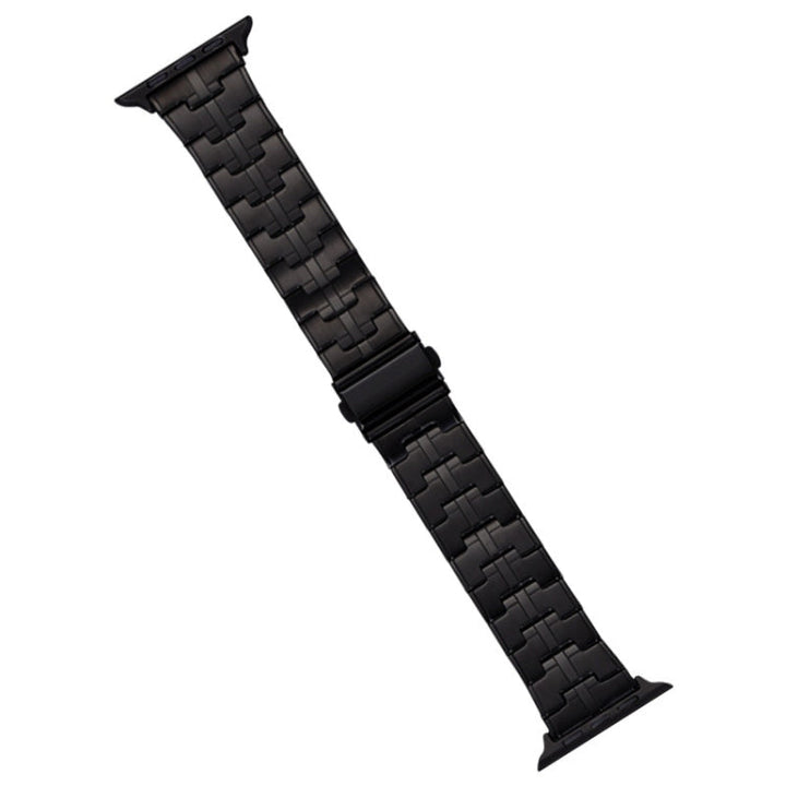 Lisslune | For Apple Watch Ultra 49mm Stainless Steel Band (Black)