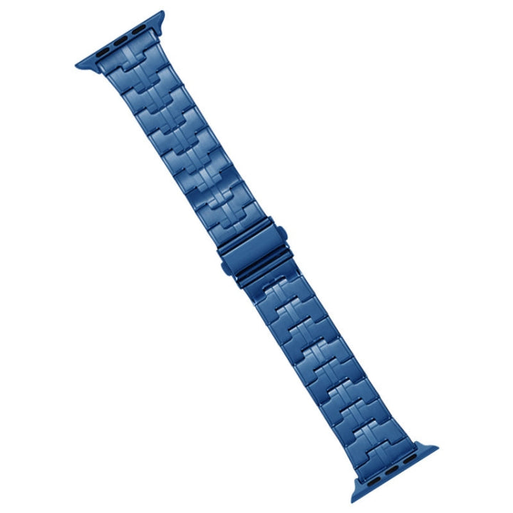 Lisslune | For Apple Watch Ultra 49 mm Stainless Steel Band (Blue)